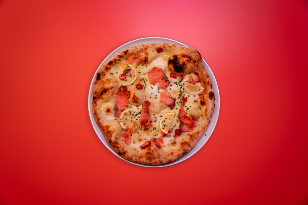 New York Style Salmon pizza Civerinos